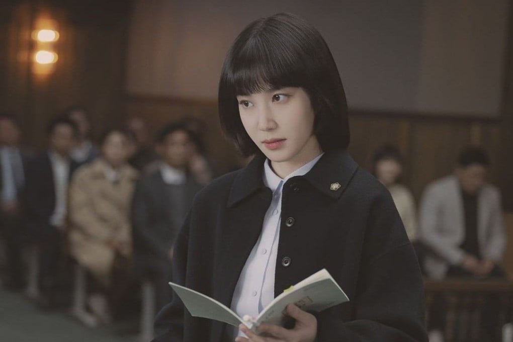 Park Eun-bin as Woo Young-woo in a still from Extraordinary Attorney Woo, a Netflix K-drama series that follows the cases and experiences of Korea’s fictional first autistic attorney-at-law.