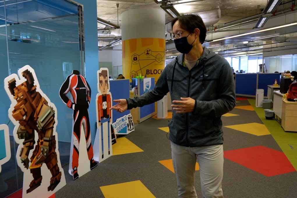 Yat Siu, co-founder and CEO of Animoca Brands, at the company’s office in Hong Kong. The company’s latest US$75 million fundraising round brings its total valuation to US$5.9 billion. Photo: SCMP