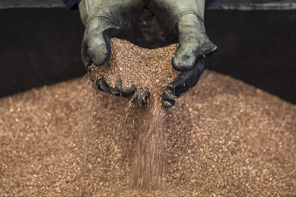 About 83 kilograms of copper are used in an average pure electric car, nearly four times that in a conventional one and double that of a hybrid model, according to International Copper Study Group. Photo: Bloomberg
