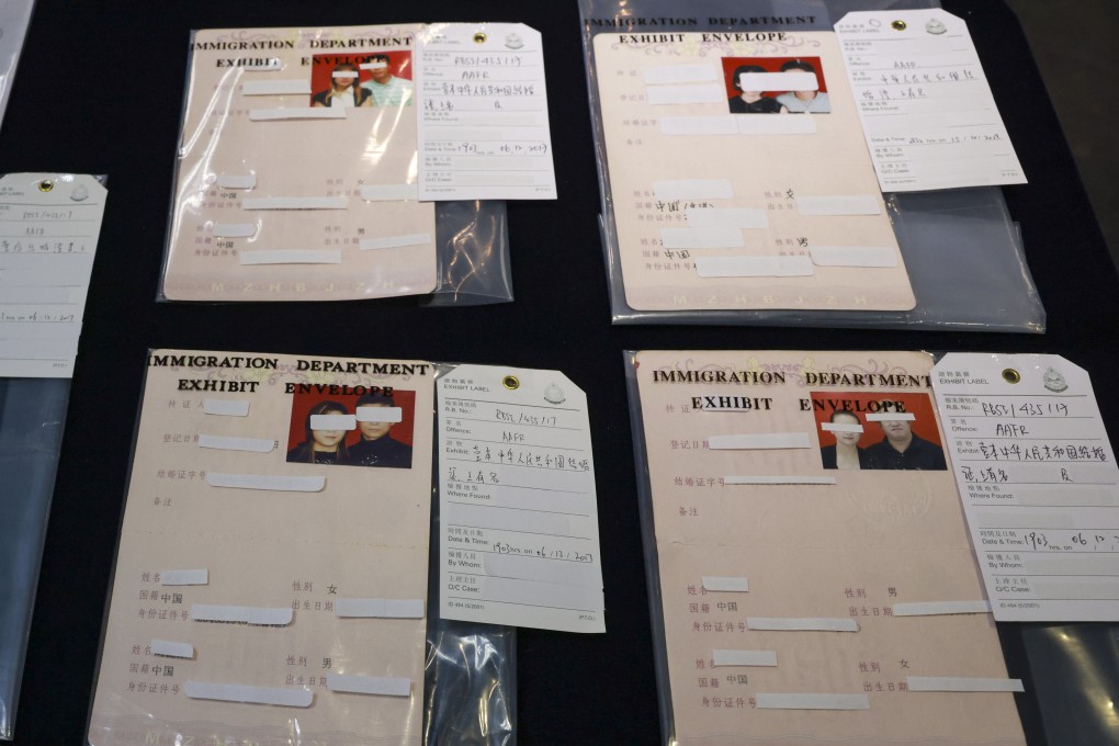 The Immigration Department said it was the largest racket of its kind broken, with more than 120 people detained. Photo: May Tse