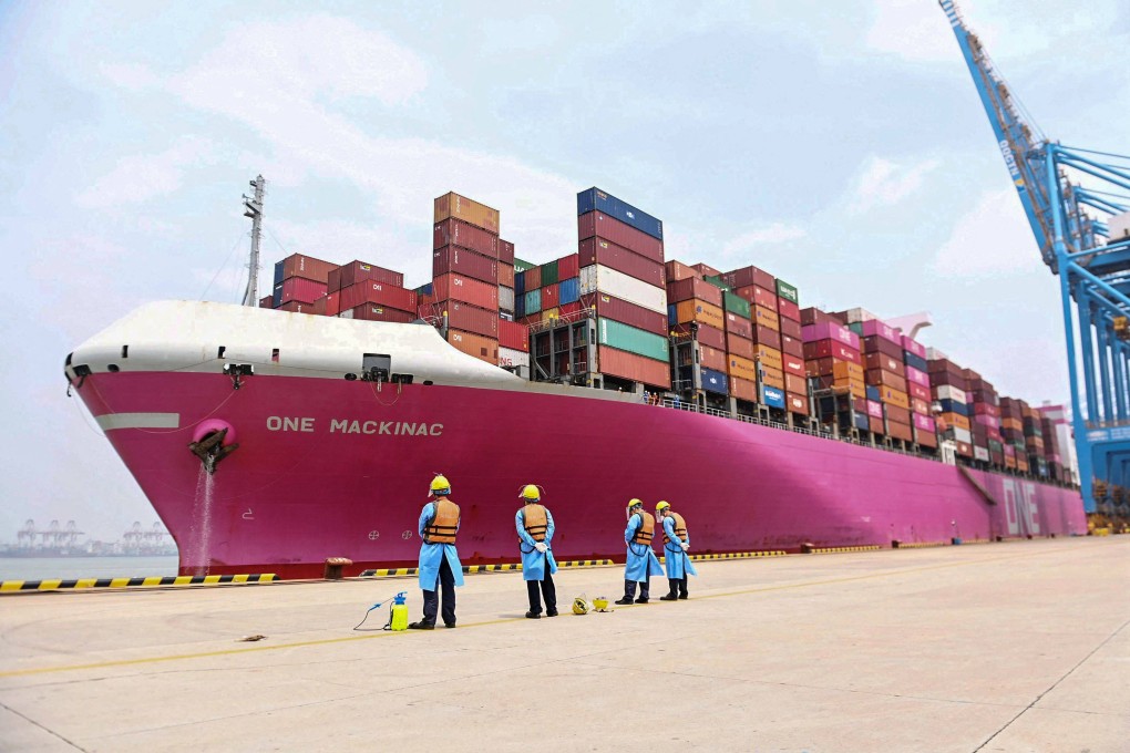 China’s exports grew by 17.9 per cent in June compared with a year earlier, up from 16.9 per cent growth in May. Photo: AFP
