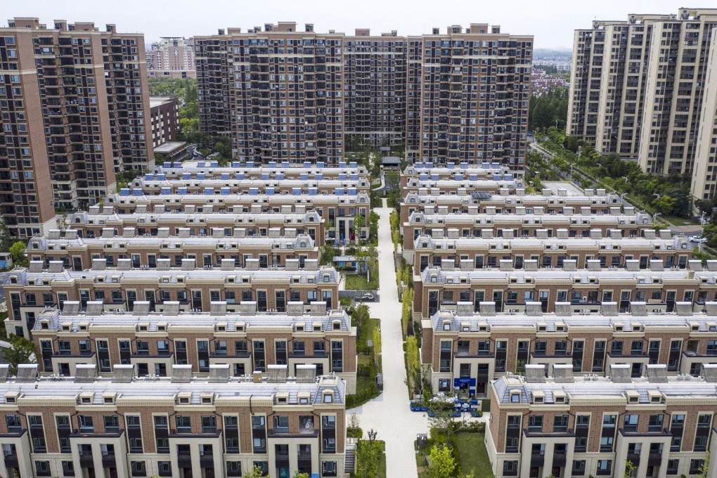 Country Garden Holdings’ Fengming Haishang residential development in Shanghai on July 12, 2022. New home sales in China plunged in early July. Photo: Bloomberg