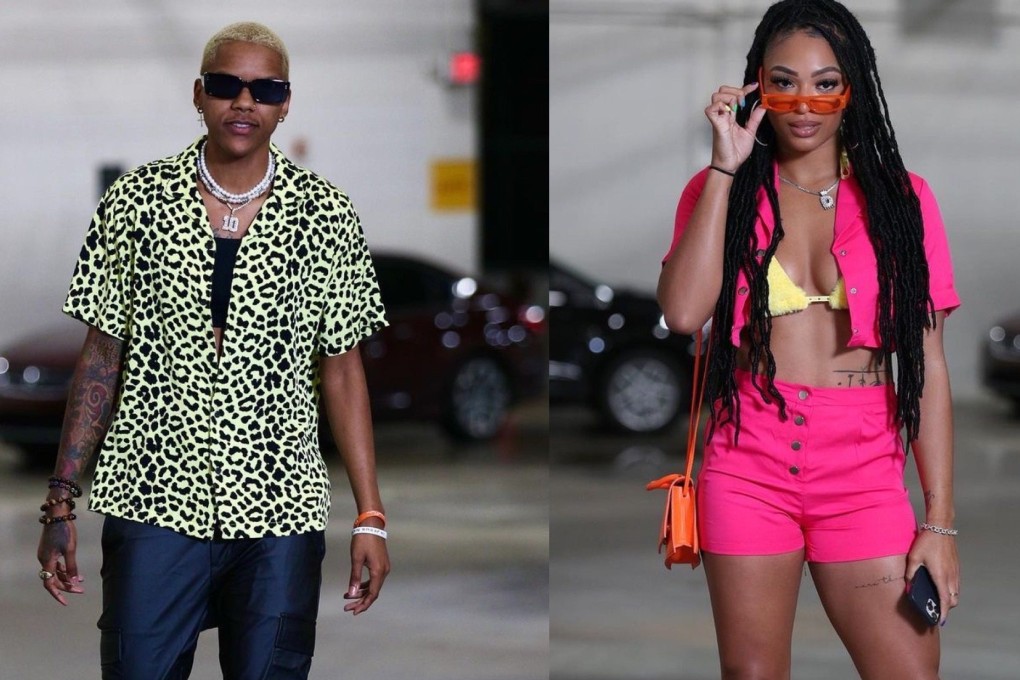 The WNBA’s thriving fashion scene is beloved on social media, with its stars like Courtney Williams (left) and DiJonai Carrington photographed in hotly discussed pre-game outfits. Photo: Instagram