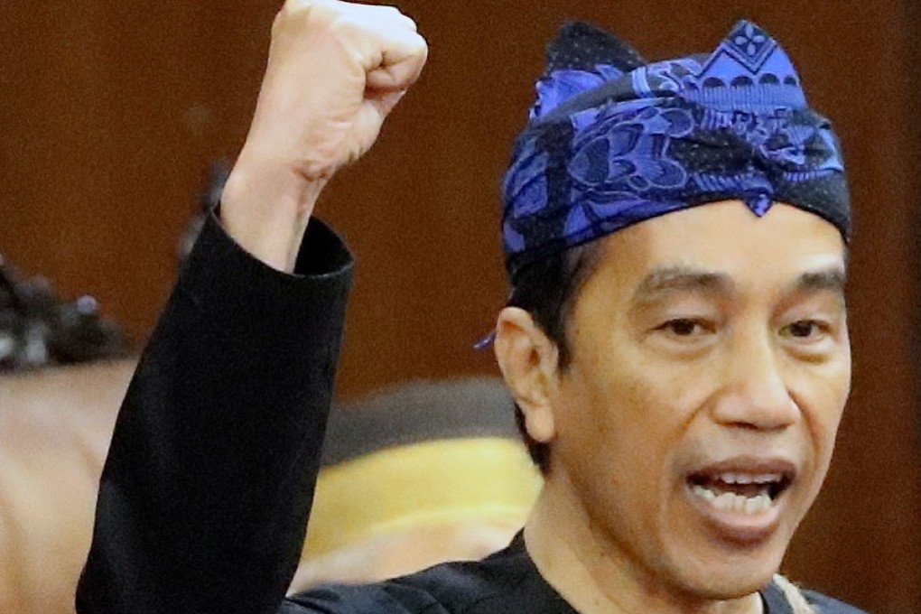 Indonesian President Joko Widodo in parliament in 2021. Photo: via Reuters