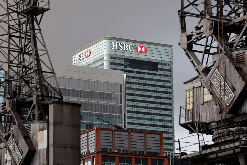 The offices of HSBC Canary Wharf in London. The global bank paid a US$1.9 billion fine in 2012 for laundering Mexican drug cartel money. Photo: AFP