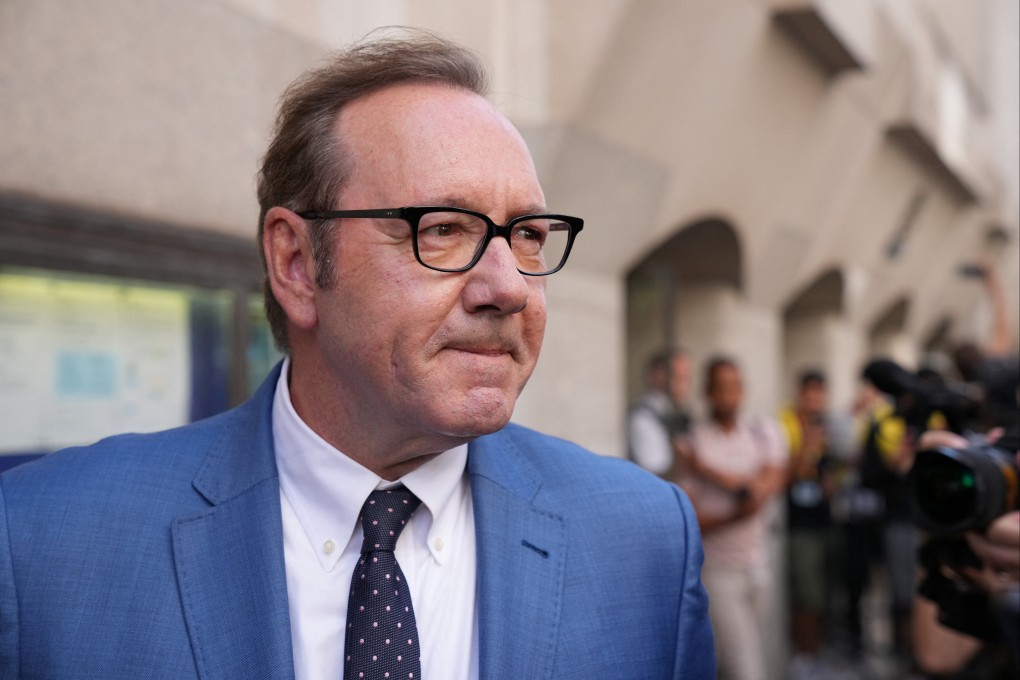 Actor Kevin Spacey leaves London’s Central Criminal Court after attending a facing allegations of sex offences. Photo: Reuters