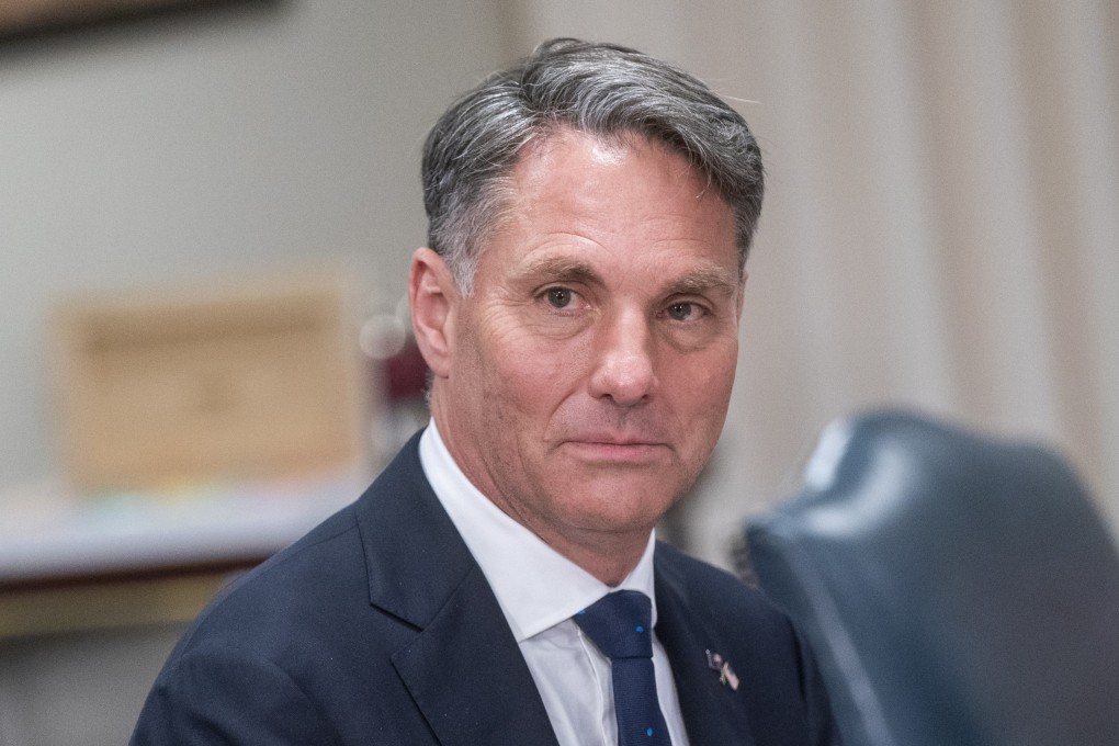 Richard Marles at a meeting with US Secretary of Defence Lloyd Austin at the Pentagon on July 13, 2022. Photo: EPA-EFE