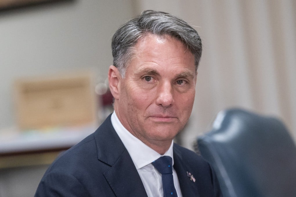 Richard Marles at a meeting with US Secretary of Defence Lloyd Austin at the Pentagon on July 13, 2022. Photo: EPA-EFE
