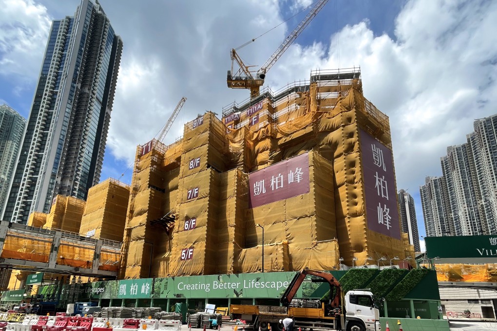 General view of the construction site at Villa Garda I in Lohas Park, developed by Sino Land, K Wah International and China Merchants Land, on June 25. Photo: SCMP / Sun Yeung