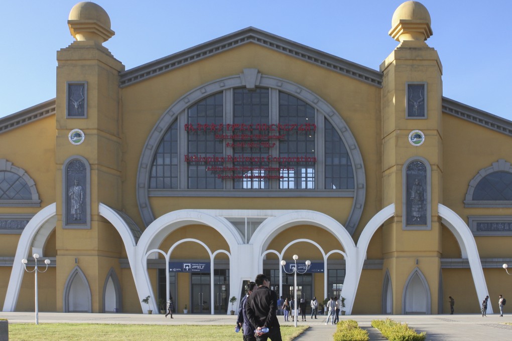Exterior of the Ethiopian Railways Corporation Addis Ababa Djibouti  Railway Line in Ethiopia. Photo: James Jeffrey