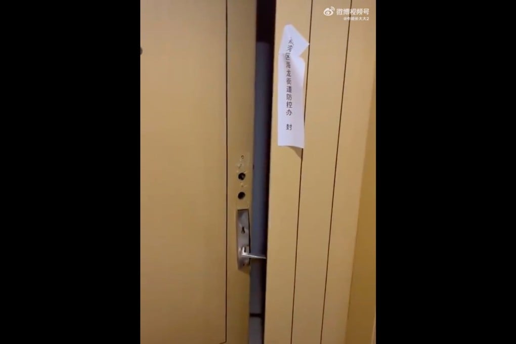 The doors to 84 households were forcibly opened in Liwan district, in the southern Chinese city of Guangzhou. Photo: Weibo