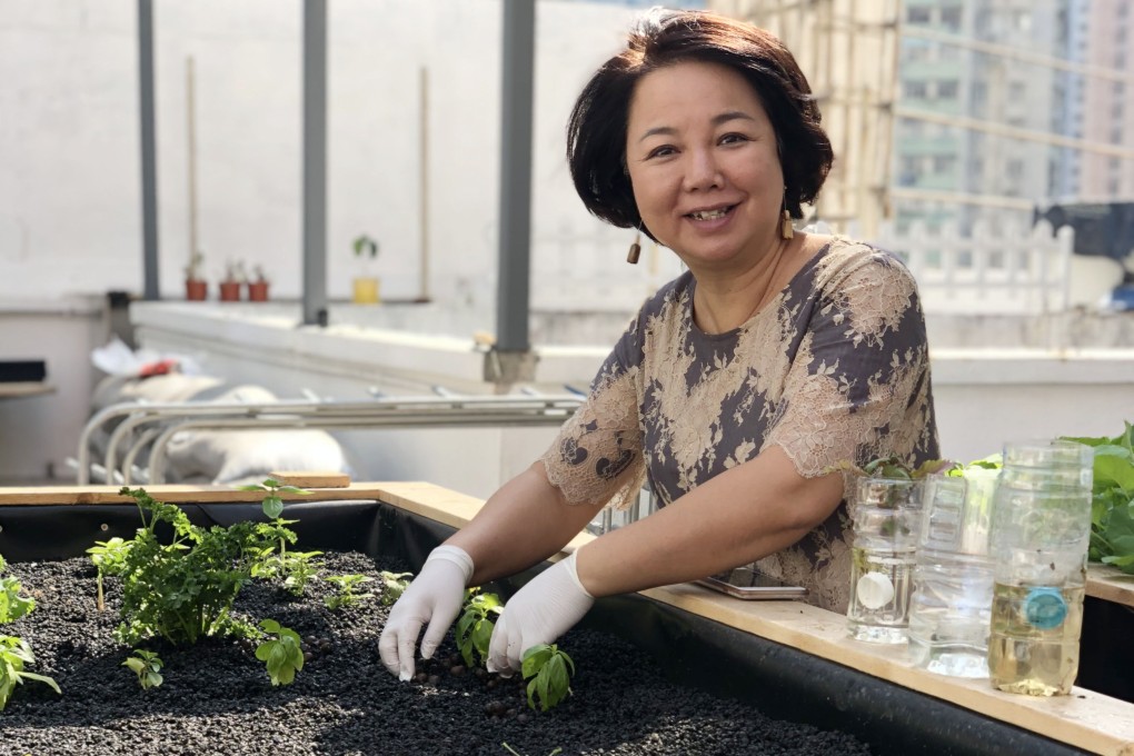Kitty Poon is founder of Green Skies, a Hong Kong social enterprise that trains young autistic people in rooftop farming. Photo: Kitty Poon