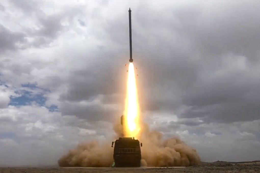 The PLA recently tested its advanced rocket launch system at high altitude. Photo: CCTV