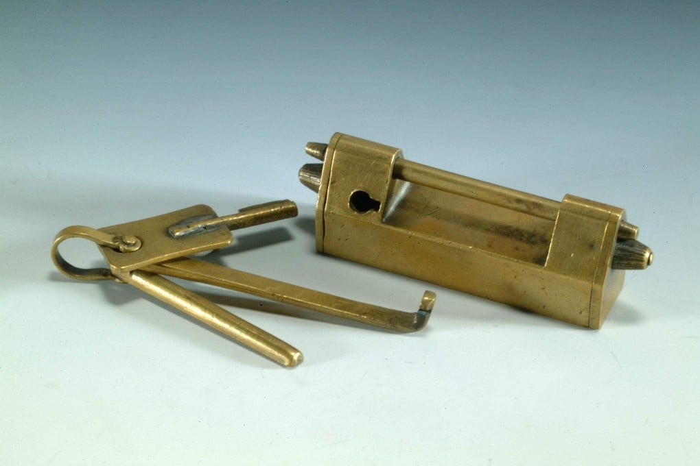 Chinese-style padlock keys can often include creative ‘puzzles’ for opening. Photo: Handout