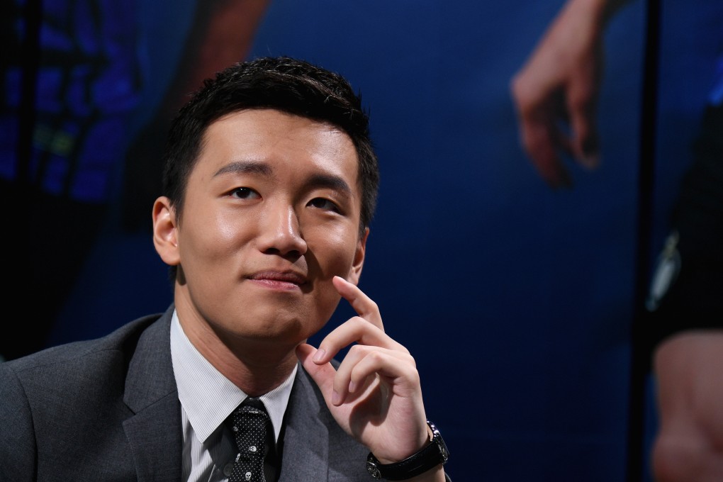 FC Internazionale Milano’s president Steven Zhang Kangyang during a press conference at Suning Jiangsu Training Center on July 22, 2017 in Nanjing, China. Photo: Inter/FC Internazionale via Getty Images.