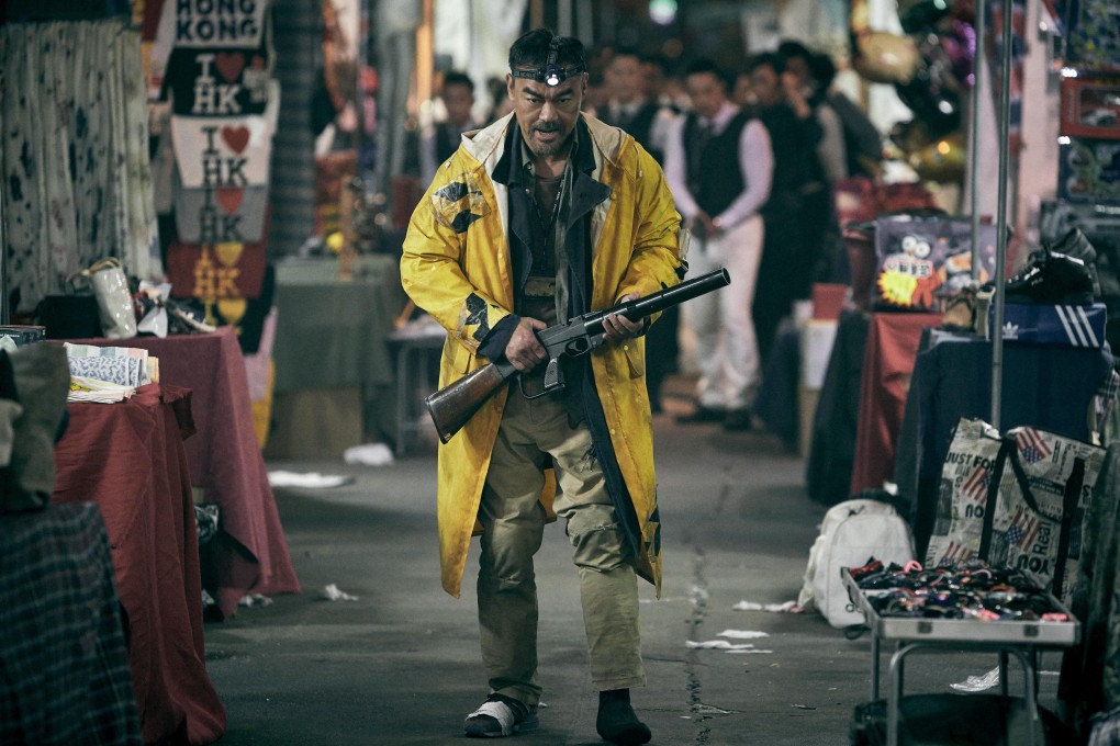 Lau Ching-wan as ex-police officer Jun Lee in a still from Detective vs Sleuths (category IIB, Cantonese), directed by Wai Ka-fai. Charlene Choi and Raymond Lam co-star.