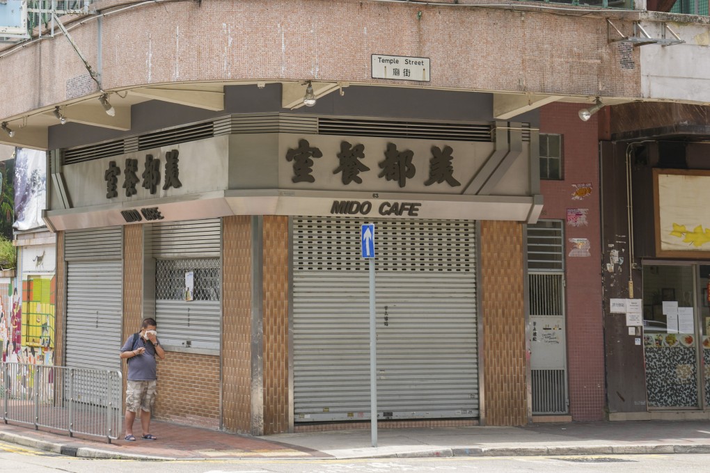 Mido Cafe on Hong Kong’s Temple Street suddenly announced its closure in an ambiguous note. Photo: Sam Tsang