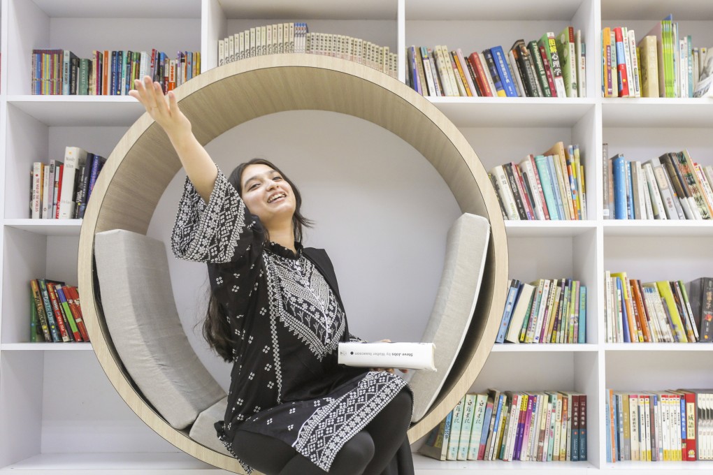 Janita Farooq, 17, of HKTA The Yuen Yuen Institute No.3 Secondary School, who has earned a place at HKU’s business school through a direct entry scheme. Photo: Xiaomei Chen