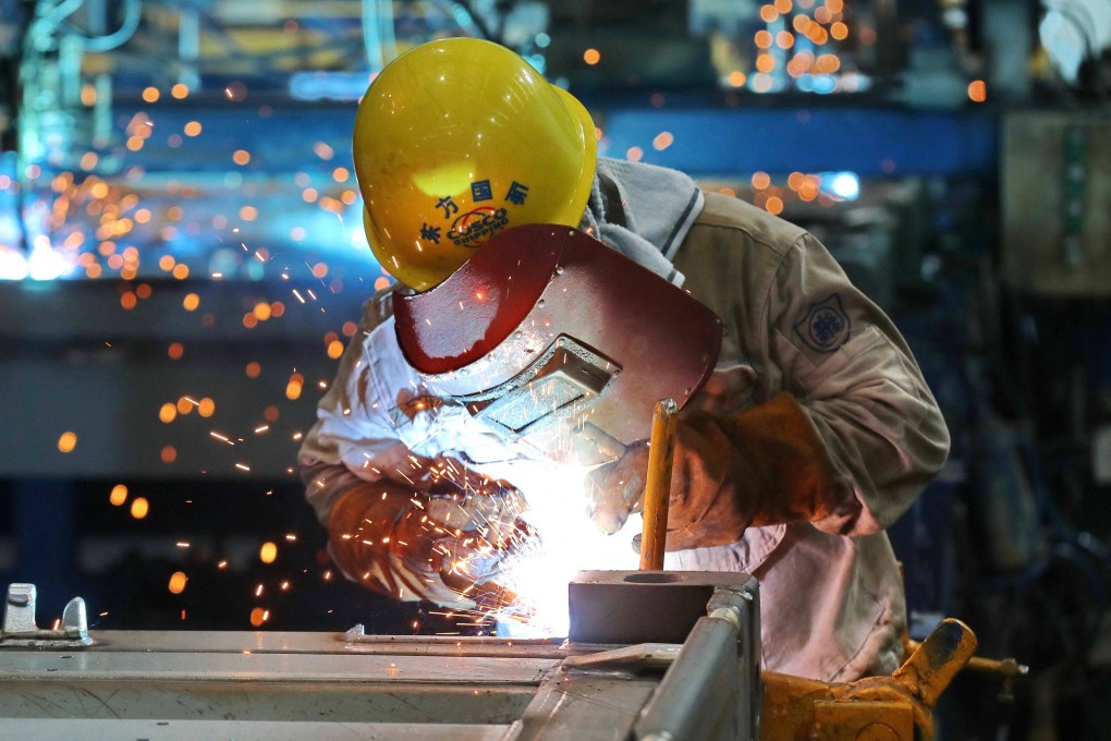 China’s economy grew by 0.4 per cent in the second quarter, compared with a year earlier, down from the 4.8 per cent growth seen in the first three months of the year. Photo: AFP