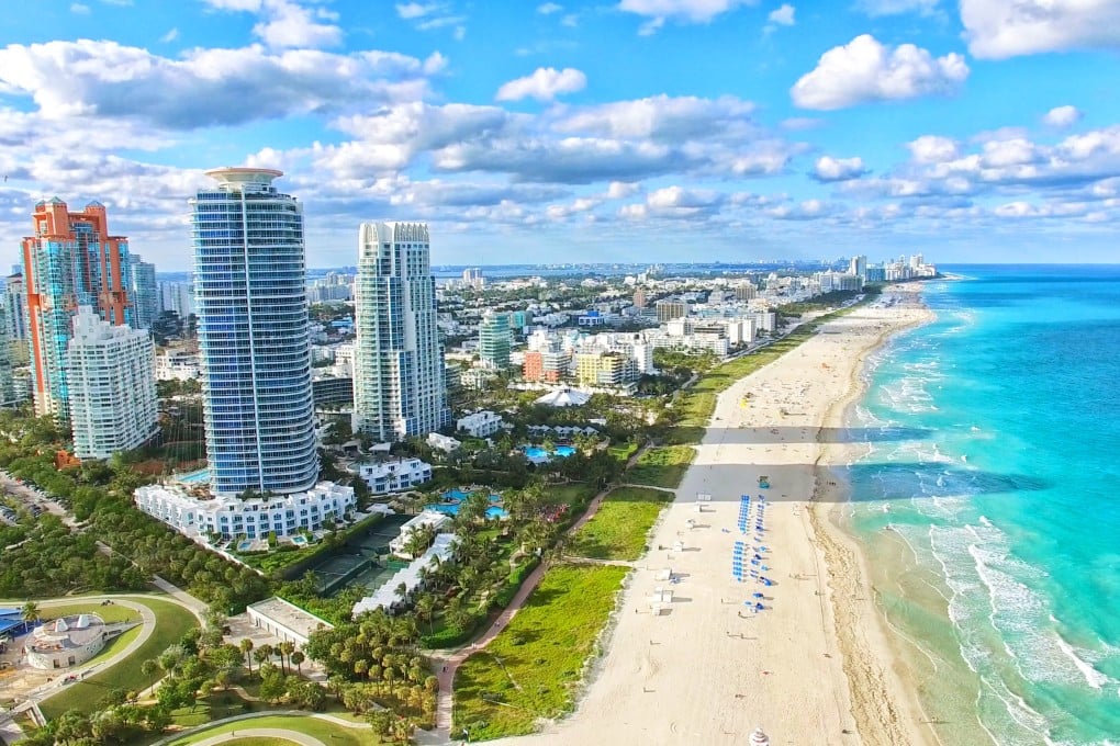 Miami’s South Beach is seen in Florida. Florida was the top destination for foreign buyers of US property. Photo: Shutterstock