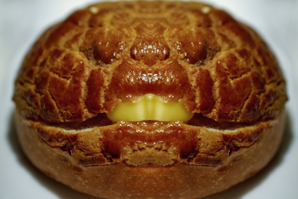David Leung Dai-wai’s Ball Law AnaconDevil. Leung’s “Mutual Gaze: A Feast of Pareidolia in the Metaverse” features 12 limited edition prints from his cryptocurrency food art project. Photo: David Leung