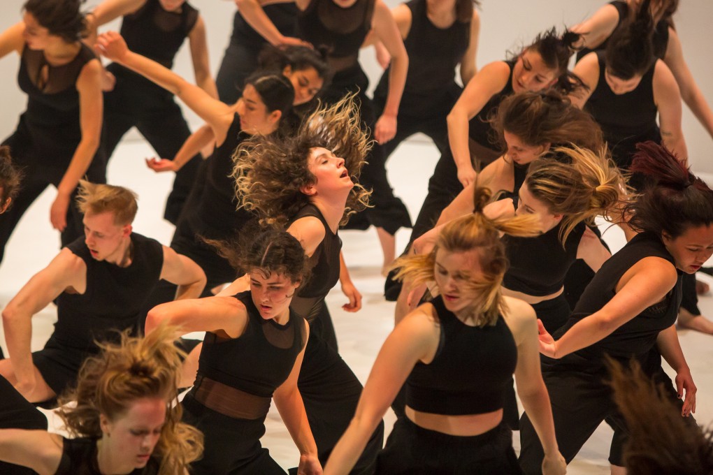 Colossus debuted in 2018 in Melbourne (above), and choreographer Stephanie Lake has been directing performances of the dance work via Zoom, including an upcoming one in Hong Kong. Photo: Mark Gambino