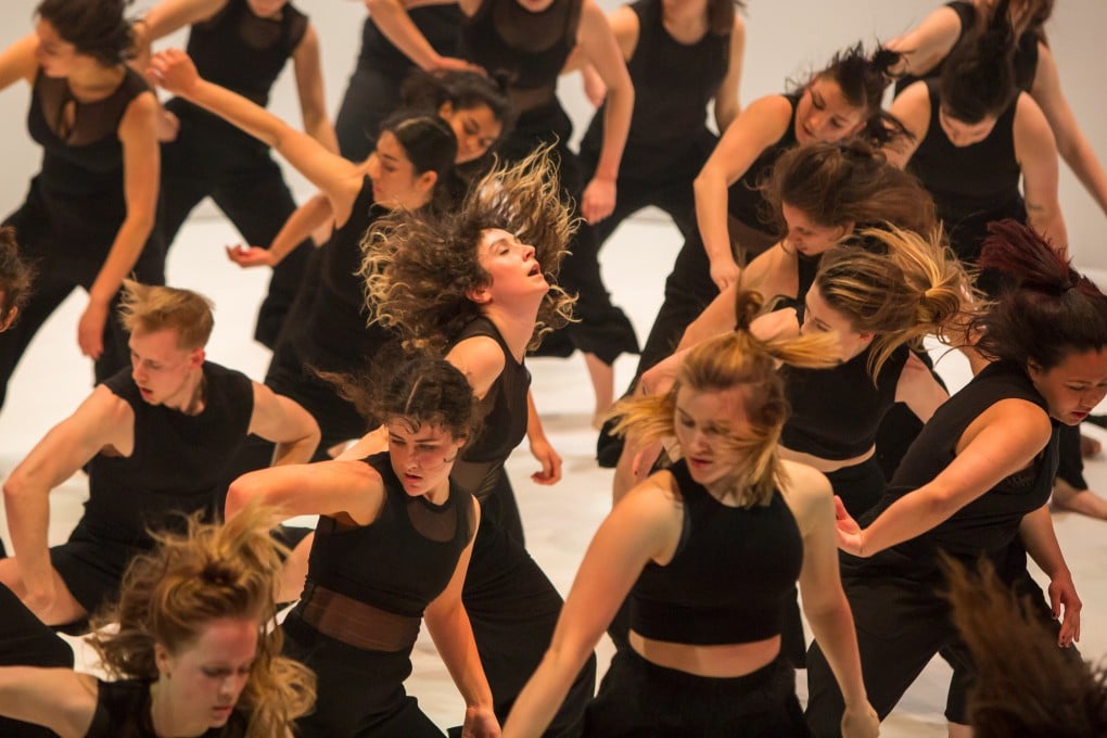 Colossus debuted in 2018 in Melbourne (above), and choreographer Stephanie Lake has been directing performances of the dance work via Zoom, including an upcoming one in Hong Kong. Photo: Mark Gambino