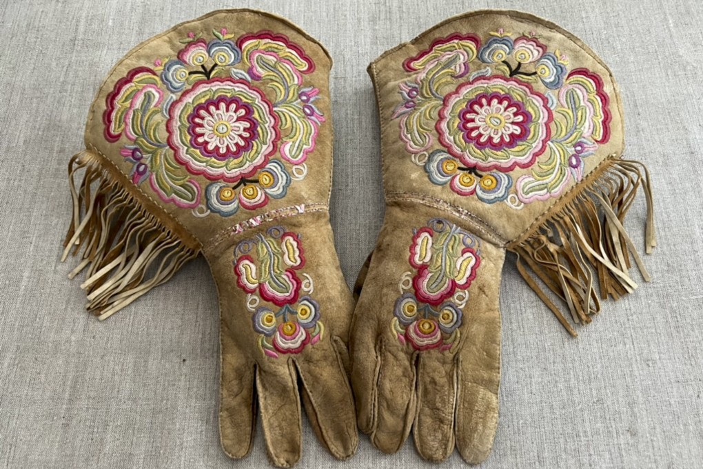 A pair of gauntlets made in 19th-century native Canadian traditional style. The Vatican’s Museum houses tens of thousands of artefacts and art made by Indigenous peoples from around the world. Photo: AP