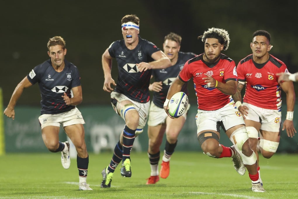 Tonga launch another attack against Hong Kong in their Rugby World Cup qualifier. Photo: Getty Images