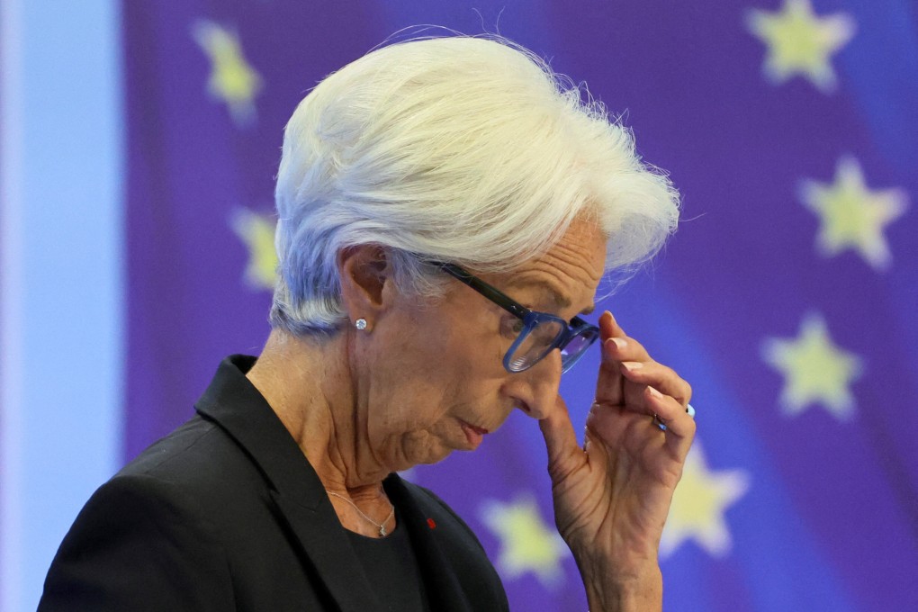 European Central Bank president Christine Lagarde attends a news conference following a monetary policy meeting, in Frankfurt, Germany, on July 21. Photo: Reuters