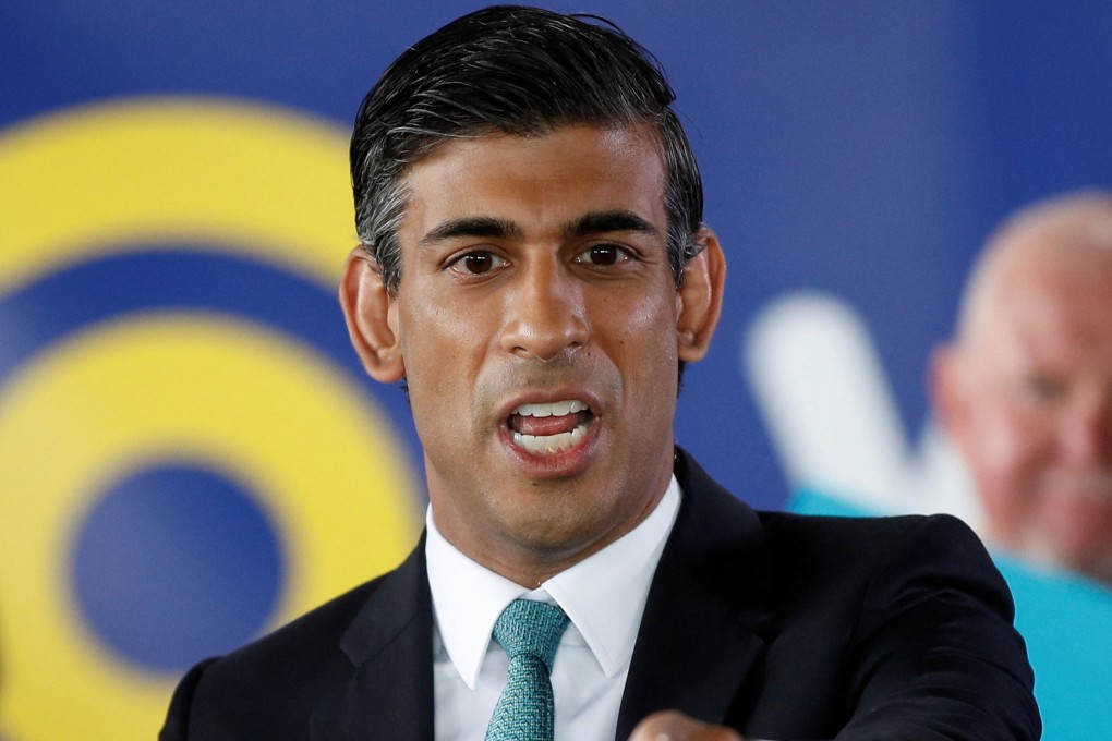 Britain’s Conservative leadership candidate Rishi Sunak in London on Saturday. Photo: Reuters