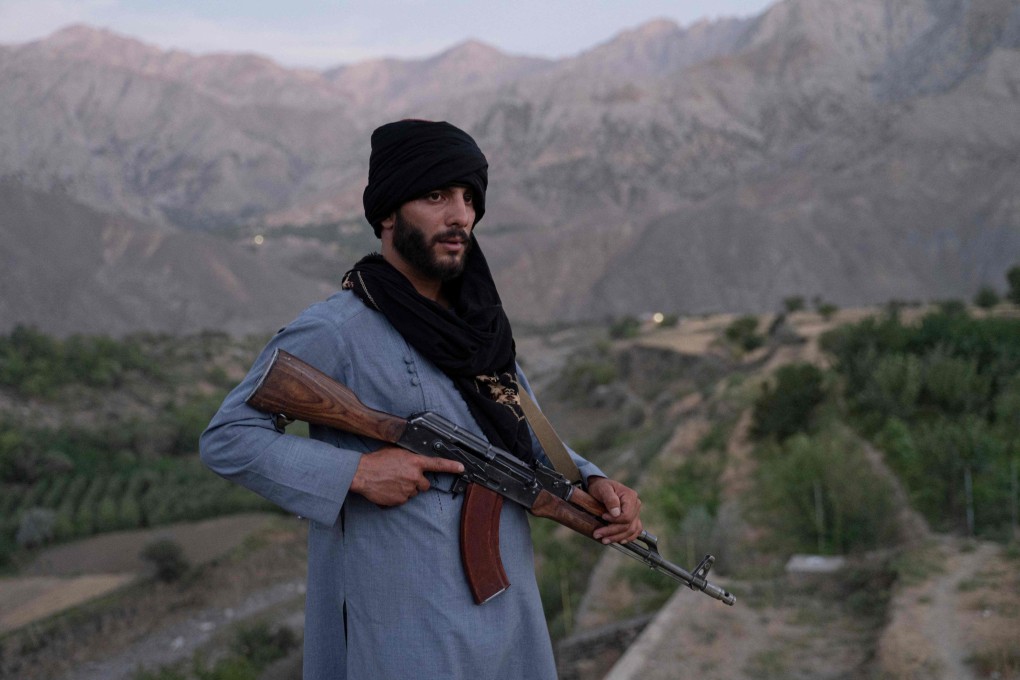 A Taliban fighter keeps a watch in Afghanistan’s Panjshir Province earlier this month. Photo: AFP