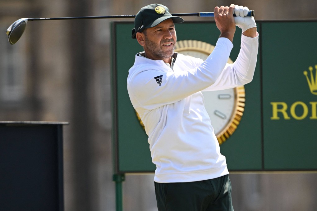 Sergio Garcia in action on day 3 of the British Open. Photo: AFP