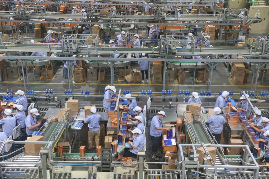 China’s industrial profits rose rose by 0.8 per cent in June from a year earlier, data from the National Bureau of Statistics (NBS) showed Wednesday. Photo: AFP
