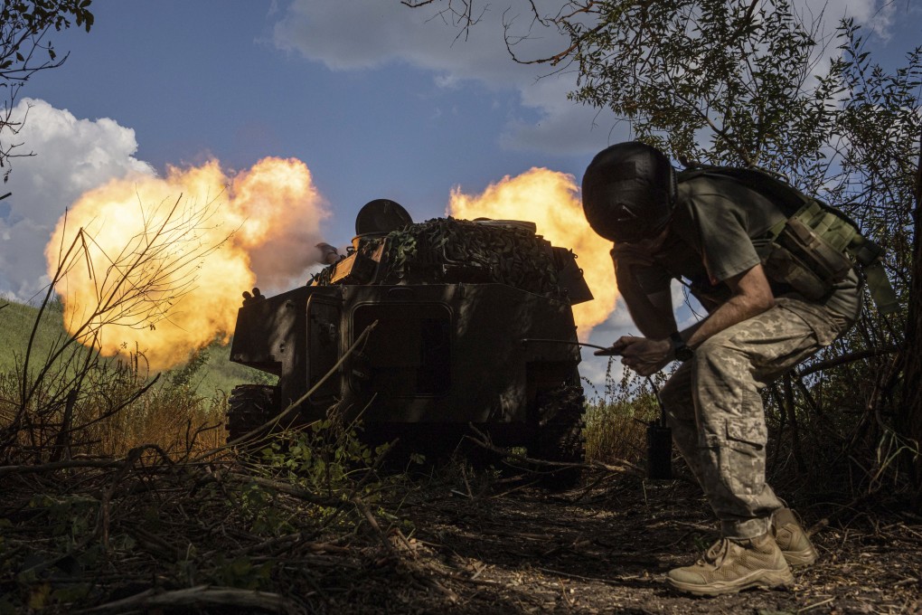 Ukrainian self-propelled artillery in the Kharkiv region, eastern Ukraine. Ukrainian forces in recent weeks have also been been clawing back territory in the Kherson region. Photo: AP