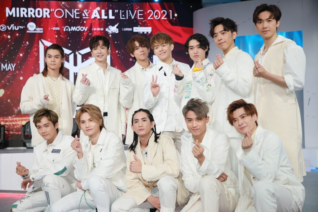 Members of Canto-pop group Mirror. Photo: Getty Images