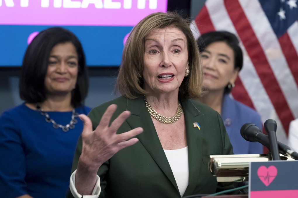 House Speaker Nancy Pelosi pictured in Washington ahead of her trip to Asia. Photo: AP