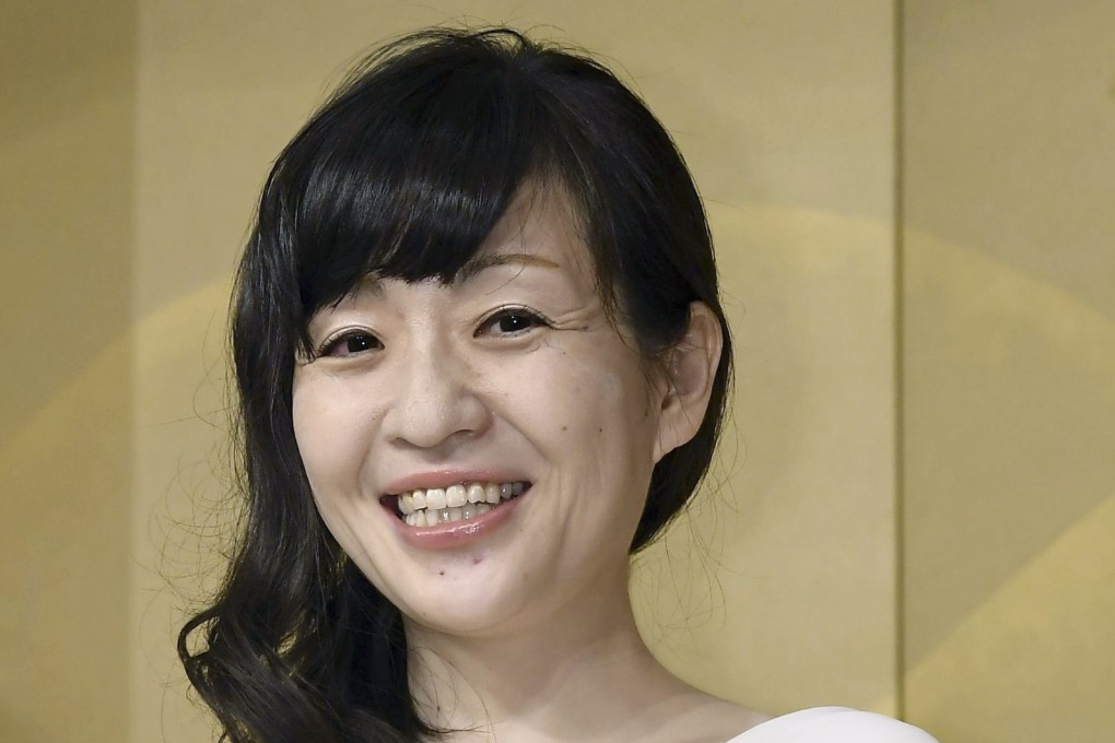 Sayaka Murata poses after being awarded the Akutagawa Prize for her novel Convenience Store Woman in 2016. Her new short story collection, Life Ceremony, offers startling snapshots of madness made to seem normal. Photo: Kyodo News Stills via Getty Images
