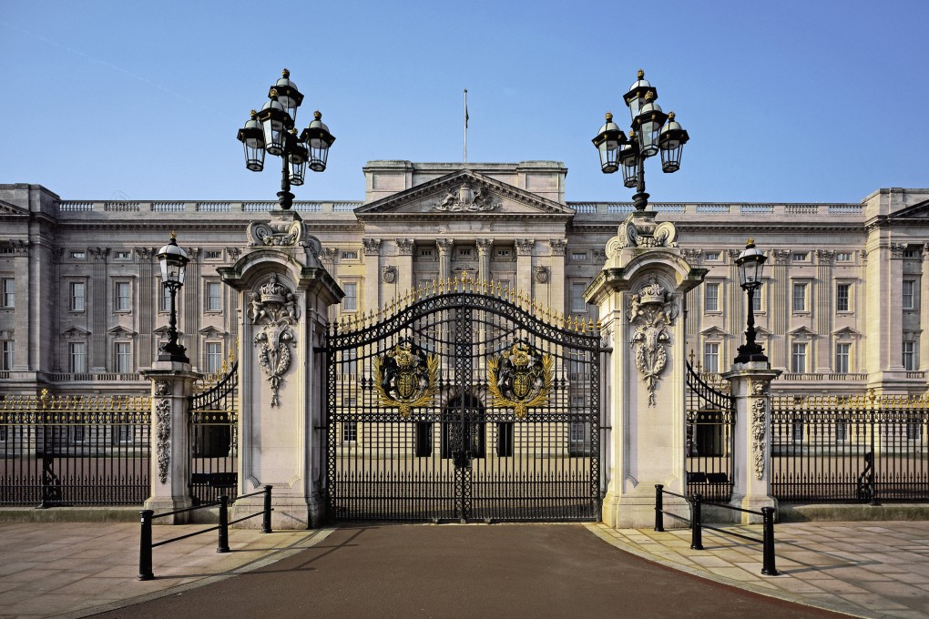 The gates at Buckingham Palace, in London, England. Photo: Derry Moore / Royal Collection Trust