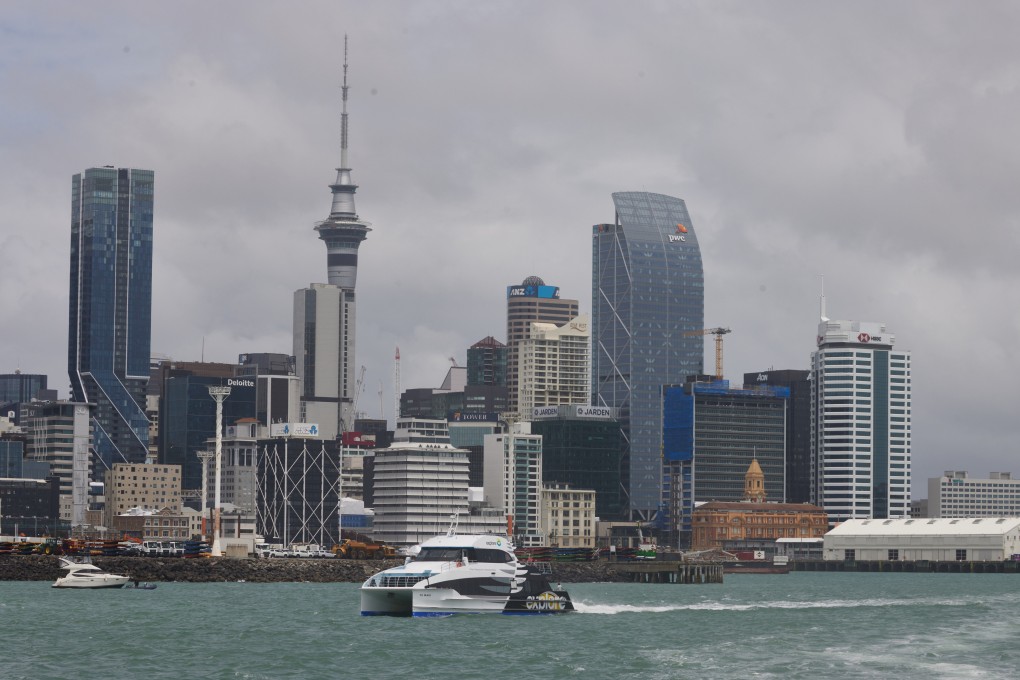 The Sky Tower and buildings in Auckland, New Zealand. New Zealand’s will fully reopen its border to the world on Sunday after closing to almost all travellers in March 2020. Photo: Bloomberg