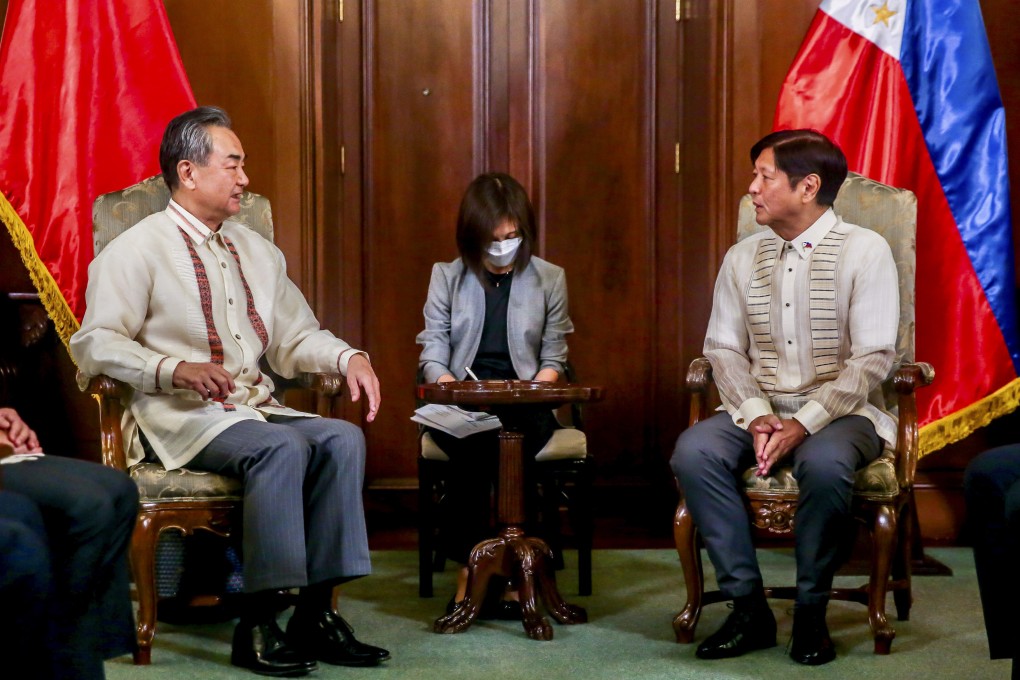 Chinese Foreign Minister Wang Yi met with Philippine President Ferdinand Marcos Jnr in Manila on July 6. Photo: Xinhua