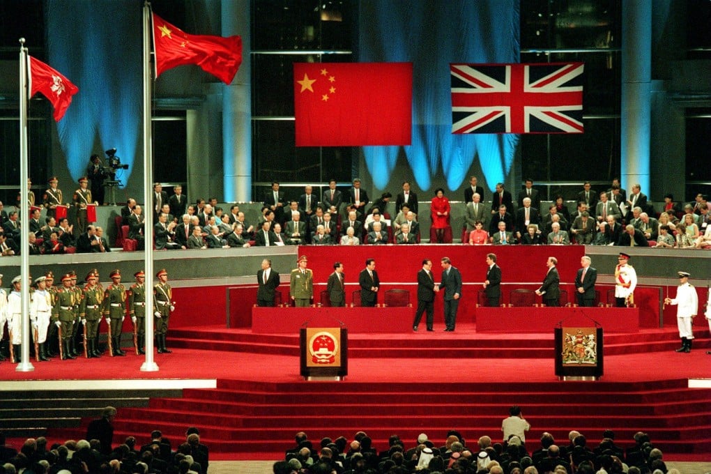 The handover ceremony in Hong Kong on June 30, 1997. Photo: Robert Ng
