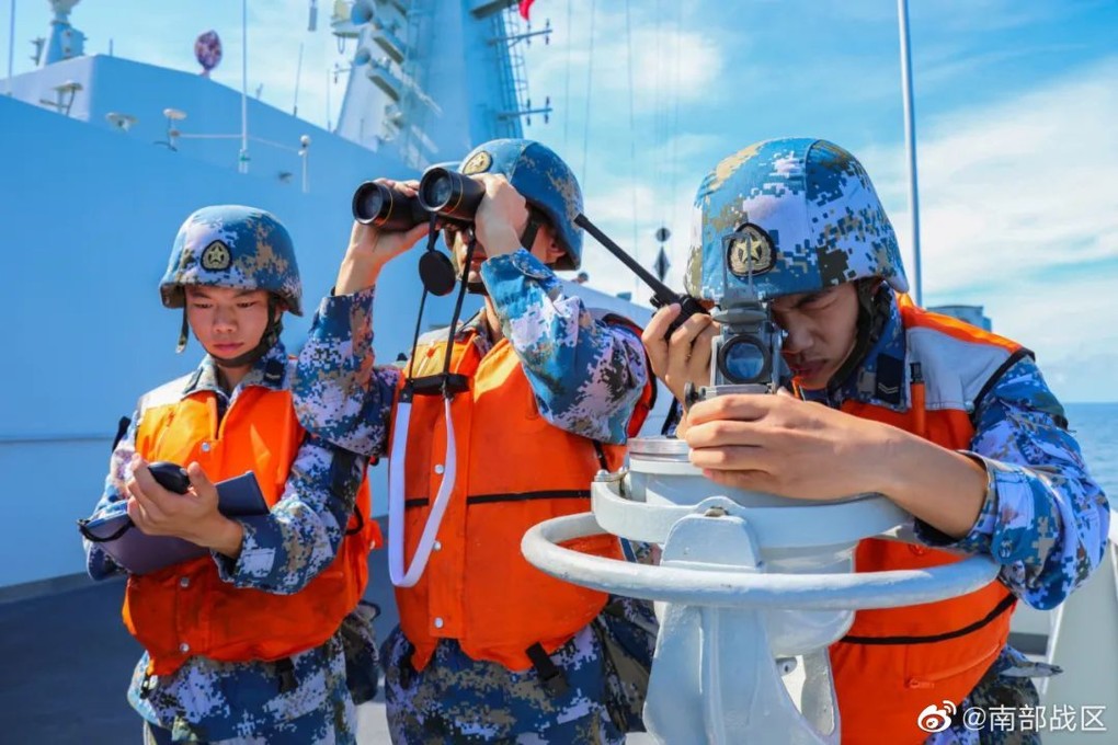 The PLA is conducting exercises in the South China Sea and Bohai Sea ahead of US House Speaker Nancy Pelosi’s anticipated visit to Taiwan on Tuesday. Photo: Weibo