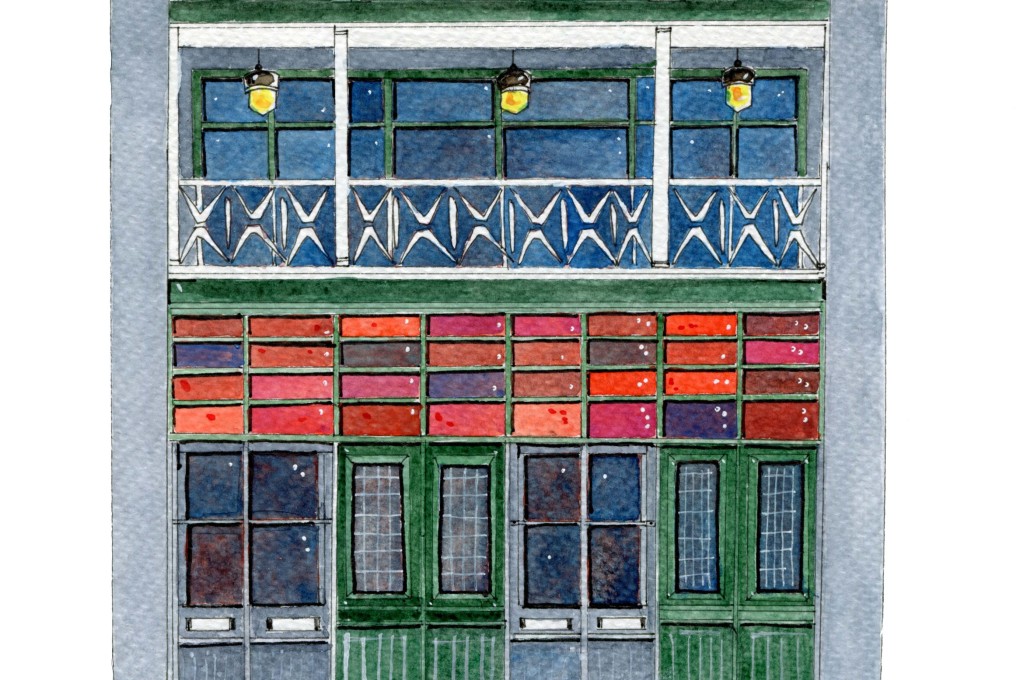 Detail from watercolourist Donna Seto’s painting of the restored Empire Building in Vancouver’s Chinatown. Her work has triggered a wave of nostalgia as the historic area looks to bounce back from the Covid-19 pandemic. Photo: Donna Seto