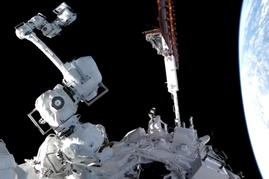 The smaller of the Tiangong space station’s robotic arms can carry payloads of up to three tonnes. Photo: China Manned Space Agency