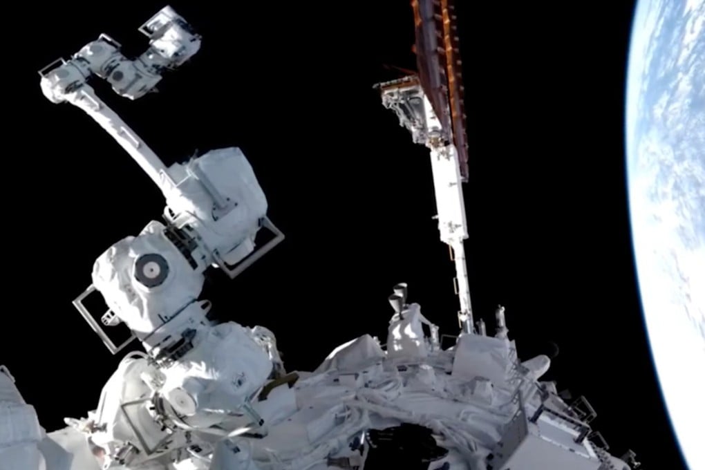 The smaller of the Tiangong space station’s robotic arms can carry payloads of up to three tonnes. Photo: China Manned Space Agency