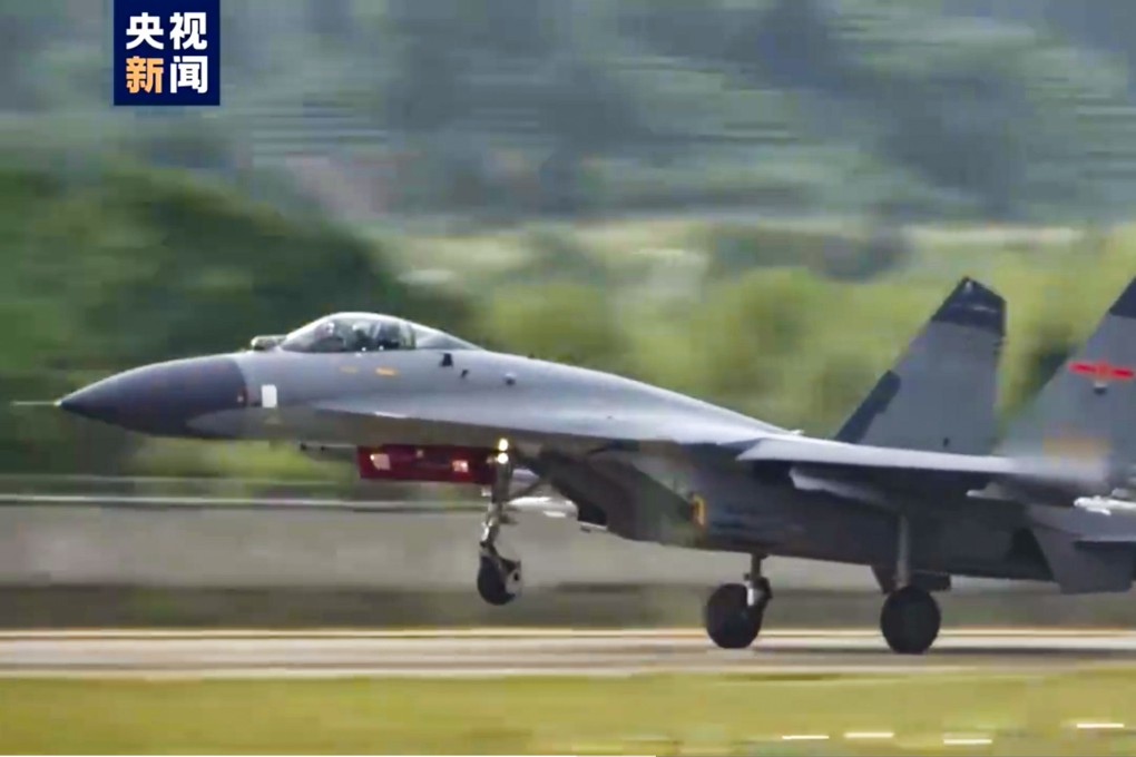 The PLA Eastern Theater Command stages joint training exercises on Wednesday morning. Photo: CCTV