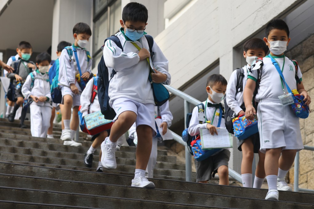 Primary school pupils will start the new academic year with half-day classes until further notice. Photo: Dickson Lee / SCMP