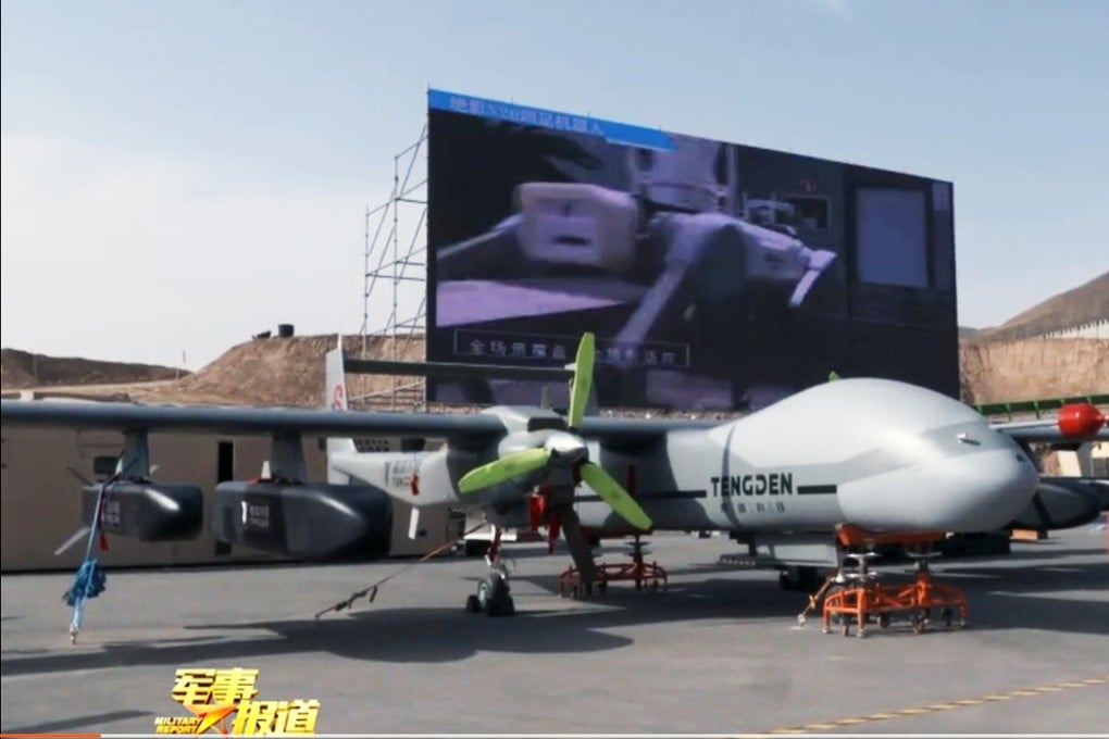 A TB-001 “twin-tailed scorpion” armed reconnaissance drone was among UAVs spotted off Taiwan on Thursday, Japanese authorities said. Photo: CCTV