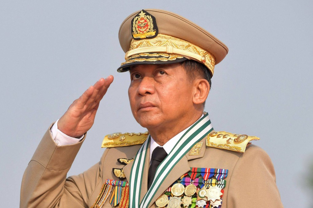Myanmar junta leader Min Aung Hlaing. File photo: AFP